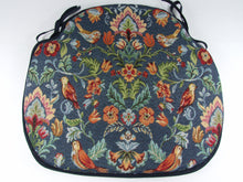 Load image into Gallery viewer, William Denim Tapestry Large Spindle Back Seat Pads For Garden, Patio, Kitchen, Dining
