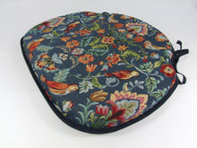 Load image into Gallery viewer, William Denim Tapestry Large Spindle Back Seat Pads For Garden, Patio, Kitchen, Dining