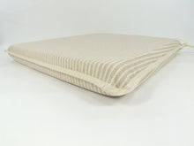 Load image into Gallery viewer, White Stripe Tapered Seat Pads For Garden, Patio, Kitchen, Dining
