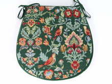 Load image into Gallery viewer, William Green Tapestry D-Shaped Seat Pads For Garden, Patio, Kitchen, Dining