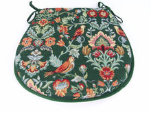 Load image into Gallery viewer, William Green Tapestry D-Shaped Seat Pads For Garden, Patio, Kitchen, Dining