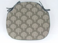 Load image into Gallery viewer, Mulberry Tree Smoke Grey Large Spindle Back Seat Pads For Garden, Patio, Kitchen, Dining