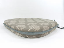 Load image into Gallery viewer, Mulberry Tree Smoke Grey Large Spindle Back Seat Pads For Garden, Patio, Kitchen, Dining