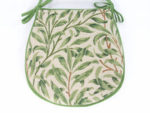 Load image into Gallery viewer, William Morris - Willow Bough Sage Tapestry D-Shaped Seat Pads For Garden, Patio, Kitchen, Dining