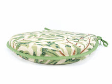 Load image into Gallery viewer, William Morris - Willow Bough Sage Tapestry D-Shaped Seat Pads For Garden, Patio, Kitchen, Dining