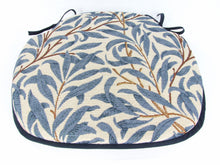 Load image into Gallery viewer, William Morris - Willow Bough Azure Tapestry Large Spindle Back Seat Pads For Garden, Patio, Kitchen, Dining