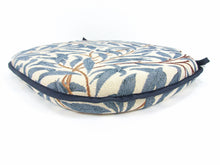 Load image into Gallery viewer, William Morris - Willow Bough Azure Tapestry Large Spindle Back Seat Pads For Garden, Patio, Kitchen, Dining
