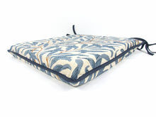 Load image into Gallery viewer, William Morris - Willow Bough Azure Tapestry Tapered Seat Pads For Garden, Patio, Kitchen, Dining