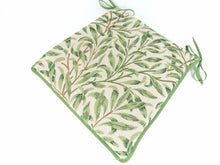 Load image into Gallery viewer, William Morris - Willow Bough Sage Tapestry Tapered Seat Pads For Garden, Patio, Kitchen, Dining