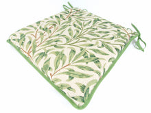 Load image into Gallery viewer, William Morris - Willow Bough Sage Tapestry Tapered Seat Pads For Garden, Patio, Kitchen, Dining