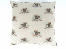 Load image into Gallery viewer, Large Pug - Small Pug 16" Cushion Cover