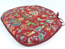 Load image into Gallery viewer, William Red Tapestry Large Spindle Back Seat Pads For Garden, Patio, Kitchen, Dining