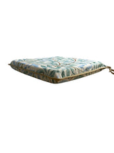 Load image into Gallery viewer, William Morris - Willow Bough Seaspray Tapestry Square Tie-On Seat Pads Dining/Patio/Garden/Kitchen