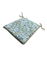 Load image into Gallery viewer, William Morris - Willow Bough Seaspray Tapestry Tapered Seat Pads For Garden, Patio, Kitchen, Dining