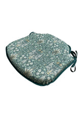Load image into Gallery viewer, William Morris - Snakeshead Forest Green 100% Cotton Small Spindle Back Seat Pads For Garden, Patio, Kitchen, Dining
