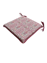 Load image into Gallery viewer, William Morris - Snakehead Wine Square Tie-On Seat Pads Dining/Patio/Garden/Kitchen