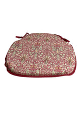Load image into Gallery viewer, William Morris - Snakehead Wine 100% Cotton Large Spindle Back Seat Pads For Garden, Patio, Kitchen, Dining
