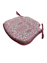 Load image into Gallery viewer, William Morris - Snakeshead Wine 100% Cotton Small Spindle Back Seat Pads For Garden, Patio, Kitchen, Dining