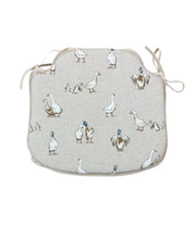 Load image into Gallery viewer, Shabby Ducks Small Spindle Back Seat Pads For Garden, Patio, Kitchen, Dining