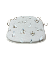 Load image into Gallery viewer, Shabby Ducks Small Spindle Back Seat Pads For Garden, Patio, Kitchen, Dining