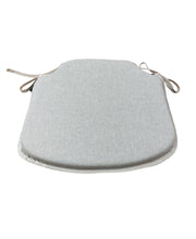Load image into Gallery viewer, Plain Linen Small Spindle Back Seat Pads For Garden, Patio, Kitchen, Dining