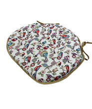 Load image into Gallery viewer, Birdy Tapestry Large Spindle Back Seat Pads For Garden, Patio, Kitchen, Dining