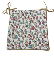 Load image into Gallery viewer, Birdy Tapestry Tapered Seat Pads For Garden, Patio, Kitchen, Dining