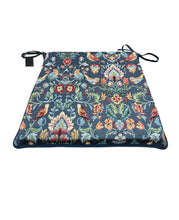 Load image into Gallery viewer, William Denim Tapestry Tapered Seat Pads For Garden, Patio, Kitchen, Dining