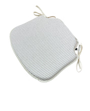 Load image into Gallery viewer, White Stripe Small Spindle Back Seat Pads For Garden, Patio, Kitchen, Dining