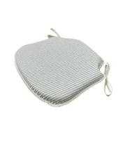 Load image into Gallery viewer, White Stripe Small Spindle Back Seat Pads For Garden, Patio, Kitchen, Dining