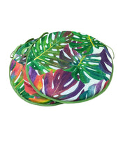 Load image into Gallery viewer, Set of 2 Tropical Leaves Round Bistro Seat Pads 12" 14" 16" For Bistro, Patio, Dining