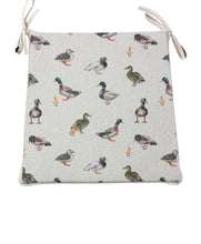 Load image into Gallery viewer, Mallard Ducks Tapered Seat Pads For Garden, Patio, Kitchen, Dining