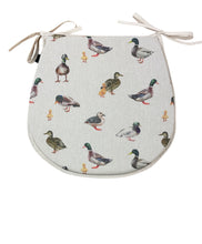 Load image into Gallery viewer, Mallard Ducks D-Shaped Seat Pads For Garden, Patio, Kitchen, Dining