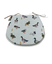 Load image into Gallery viewer, Mallard Ducks D-Shaped Seat Pads For Garden, Patio, Kitchen, Dining