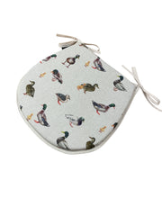 Load image into Gallery viewer, Mallard Ducks D-Shaped Seat Pads For Garden, Patio, Kitchen, Dining