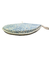 Load image into Gallery viewer, William Morris - Willow Bough Azure 100% Cotton D-Shaped Seat Pads For Garden, Patio, Kitchen, Dining