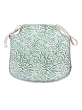 Load image into Gallery viewer, William Morris - Willow Bough Sage 100% Cotton Small Spindle Back Seat Pads For Garden, Patio, Kitchen, Dining