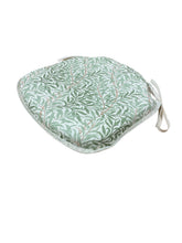 Load image into Gallery viewer, William Morris - Willow Bough Sage 100% Cotton Small Spindle Back Seat Pads For Garden, Patio, Kitchen, Dining