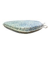 Load image into Gallery viewer, William Morris - Willow Bough Azure 100% Cotton Large Spindle Back Seat Pads For Garden, Patio, Kitchen, Dining
