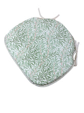 Load image into Gallery viewer, William Morris - Willow Bough Sage 100% Cotton Large Spindle Back Seat Pads For Garden, Patio, Kitchen, Dining