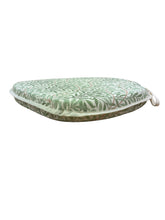 Load image into Gallery viewer, William Morris - Willow Bough Sage 100% Cotton Large Spindle Back Seat Pads For Garden, Patio, Kitchen, Dining