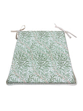 Load image into Gallery viewer, William Morris - Willow Bough Sage Tapered Seat Pads For Garden, Patio, Kitchen, Dining, 100% Cotton
