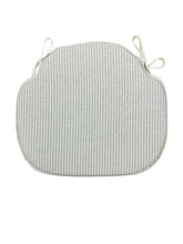 Load image into Gallery viewer, White Stripe Large Spindle Back Seat Pads For Garden, Patio, Kitchen, Dining
