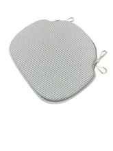 Load image into Gallery viewer, White Stripe Large Spindle Back Seat Pads For Garden, Patio, Kitchen, Dining