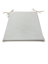 Load image into Gallery viewer, Plain Linen Tapered Seat Pads For Garden, Patio, Kitchen, Dining