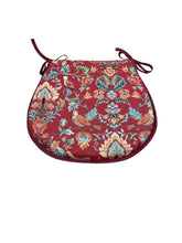 Load image into Gallery viewer, William Red Tapestry D-Shaped Seat Pads For Garden, Patio, Kitchen, Dining