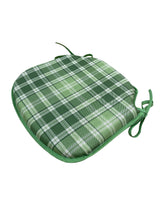 Load image into Gallery viewer, Highland Check Fern Small Spindle Back Seat Pads For Garden, Patio, Kitchen, Dining
