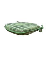Load image into Gallery viewer, Highland Check Fern Small Spindle Back Seat Pads For Garden, Patio, Kitchen, Dining