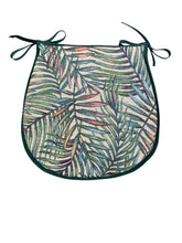 Load image into Gallery viewer, Palm Leaves Tapestry D-Shaped Seat Pads For Garden, Patio, Kitchen, Dining