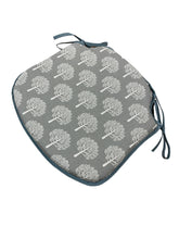 Load image into Gallery viewer, Mulberry Tree Smoke Grey Small Spindle Back Seat Pads For Garden, Patio, Kitchen, Dining
